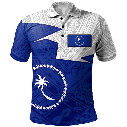 Chuuk State Polo Shirt Polynesian Tattoo Flag And Coat Of Arms