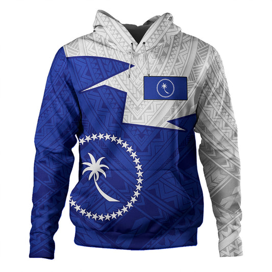 Chuuk State Hoodie Polynesian Tattoo Flag And Coat Of Arms