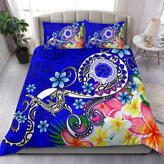 CNMI Bedding Set - Turtle Plumeria (Blue)