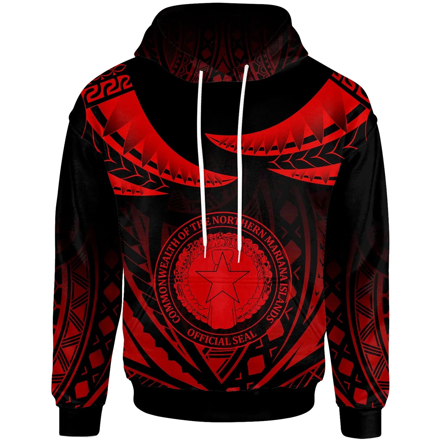 CNMI Hoodie - Polynesian Tribal Tattoo