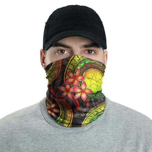 CNMI Neck Gaiter - Plumeria Reggae