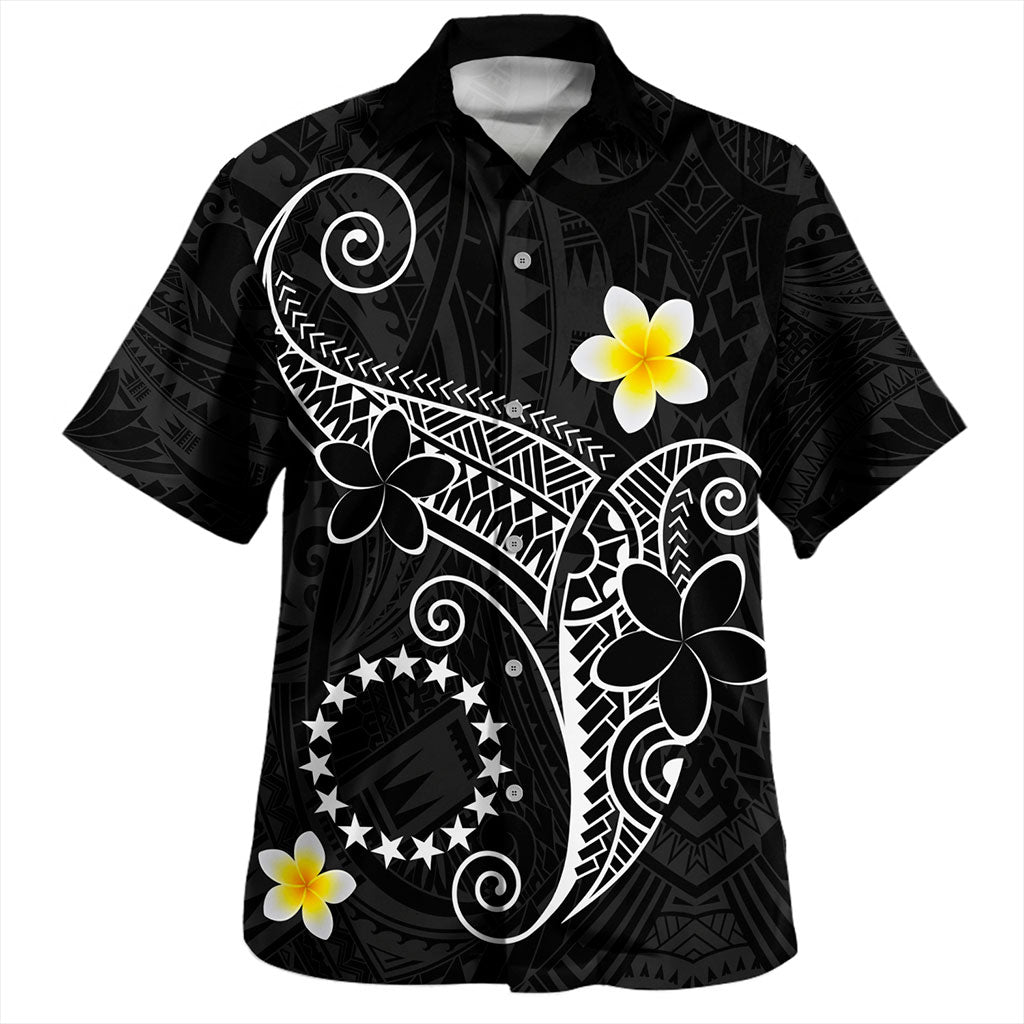 Cook Islands Hawaiian Shirt Polynesia Floral Tribal