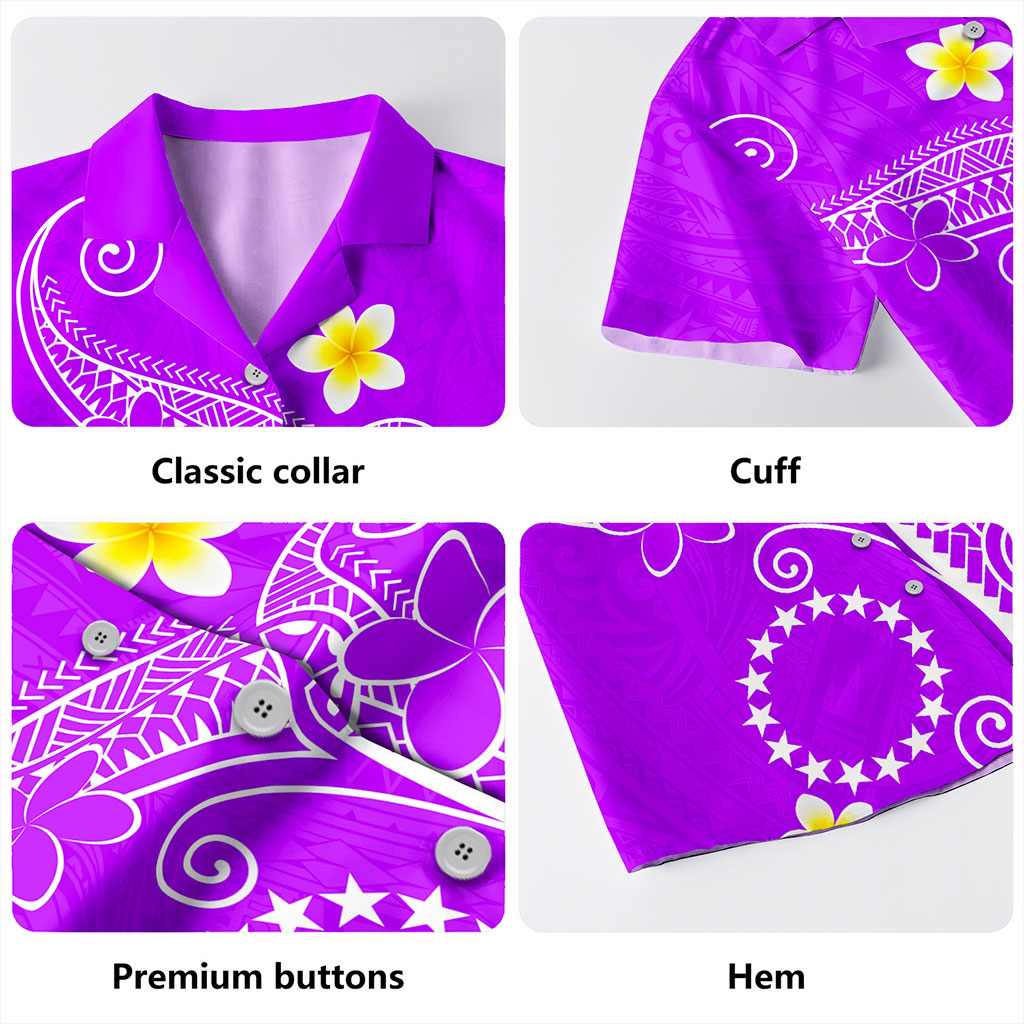 Cook Islands Hawaiian Shirt Polynesia Floral Tribal Ver.1