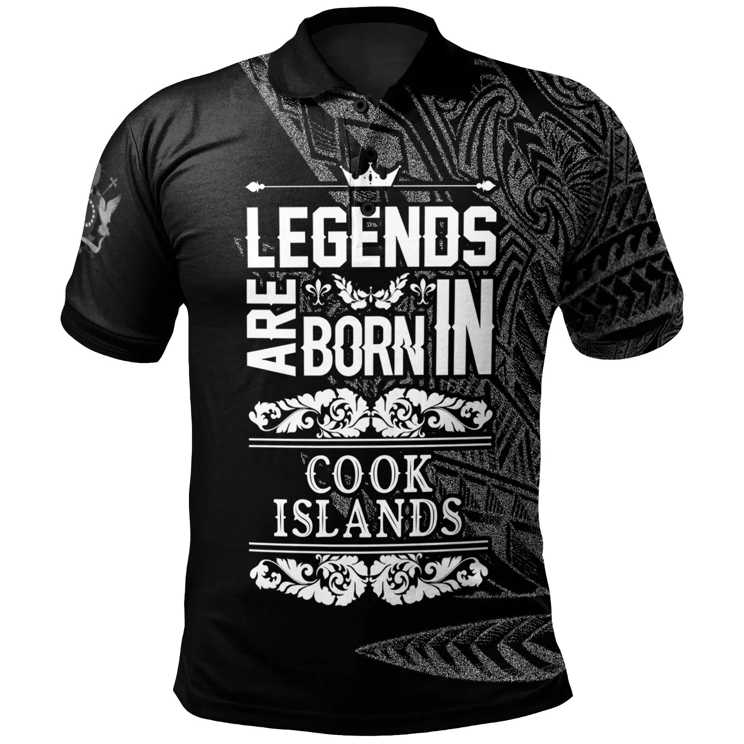 Cook Islands Polo Shirt - Legends Are Born In White Color