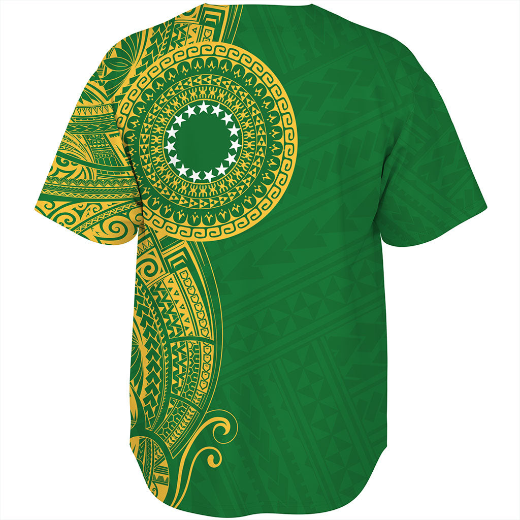Cook Islands Baseball Shirt Tribal Tattoo Circle