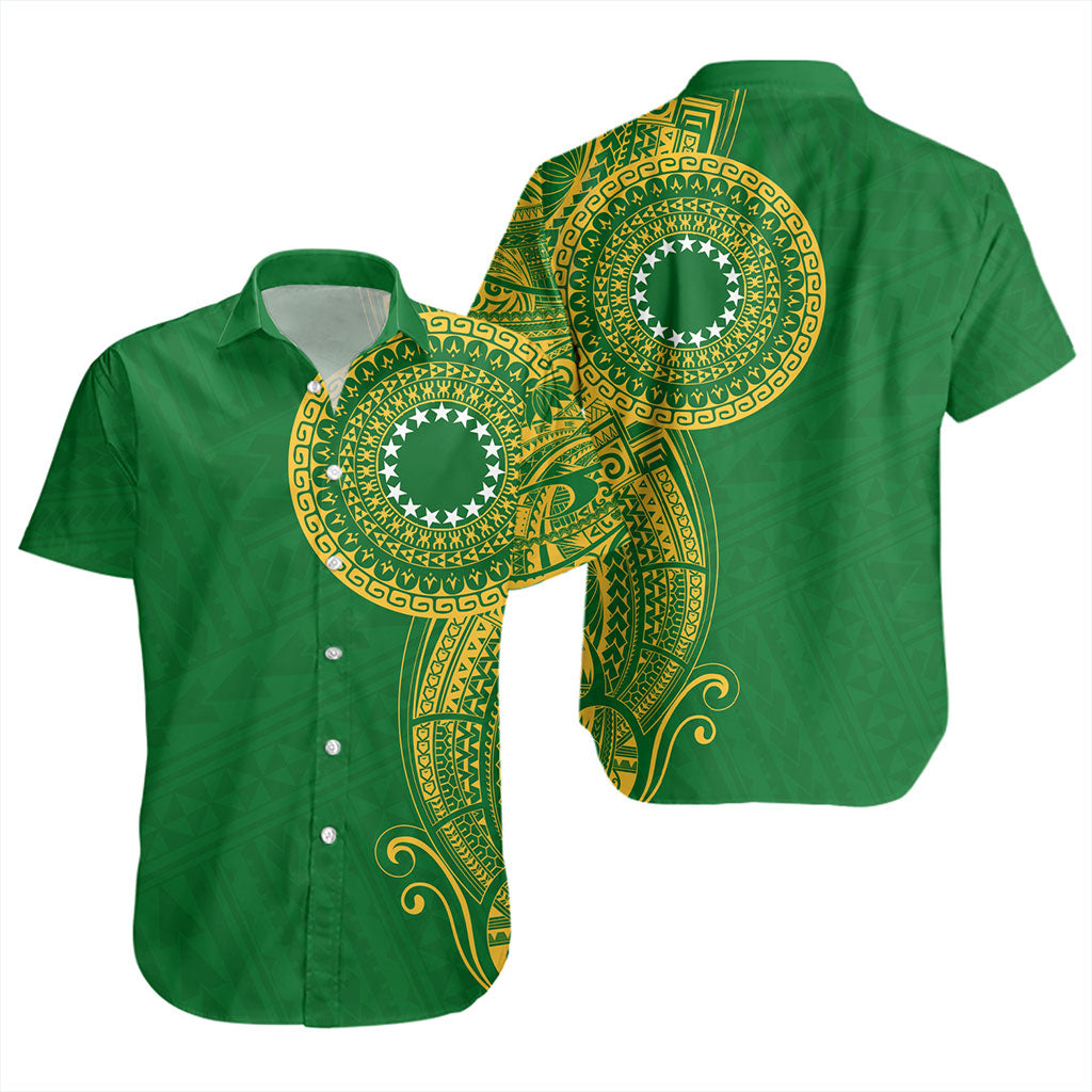 Cook Islands Short Sleeve Shirt Tribal Tattoo Circle