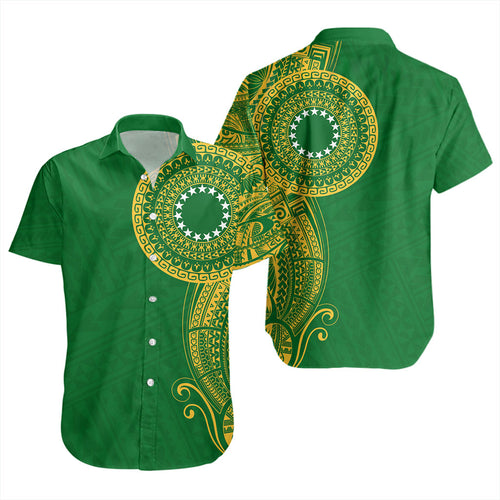 Cook Islands Short Sleeve Shirt Tribal Tattoo Circle