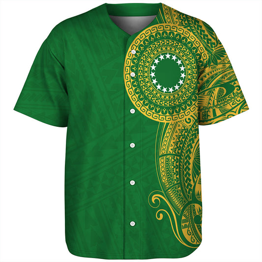 Cook Islands Baseball Shirt Tribal Tattoo Circle