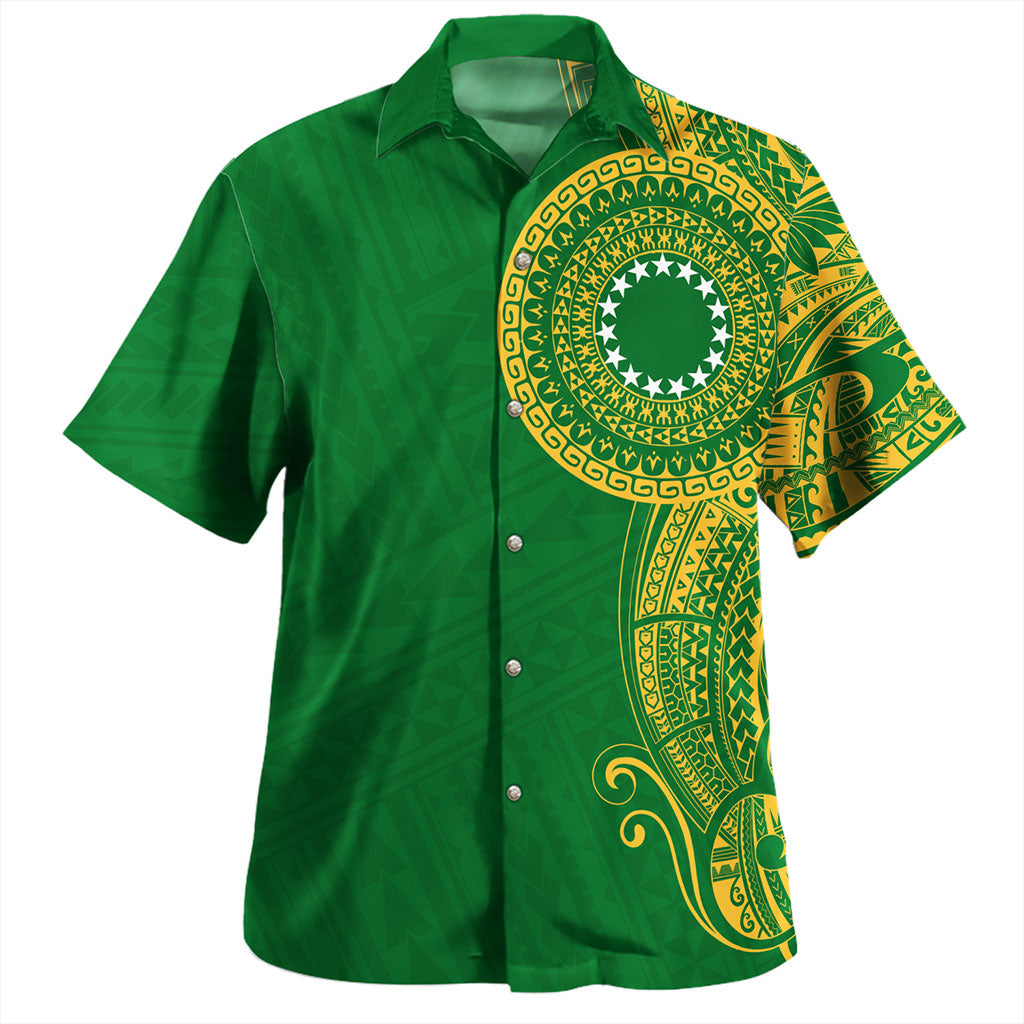 Cook Islands Hawaiian Shirt Tribal Tattoo Circle