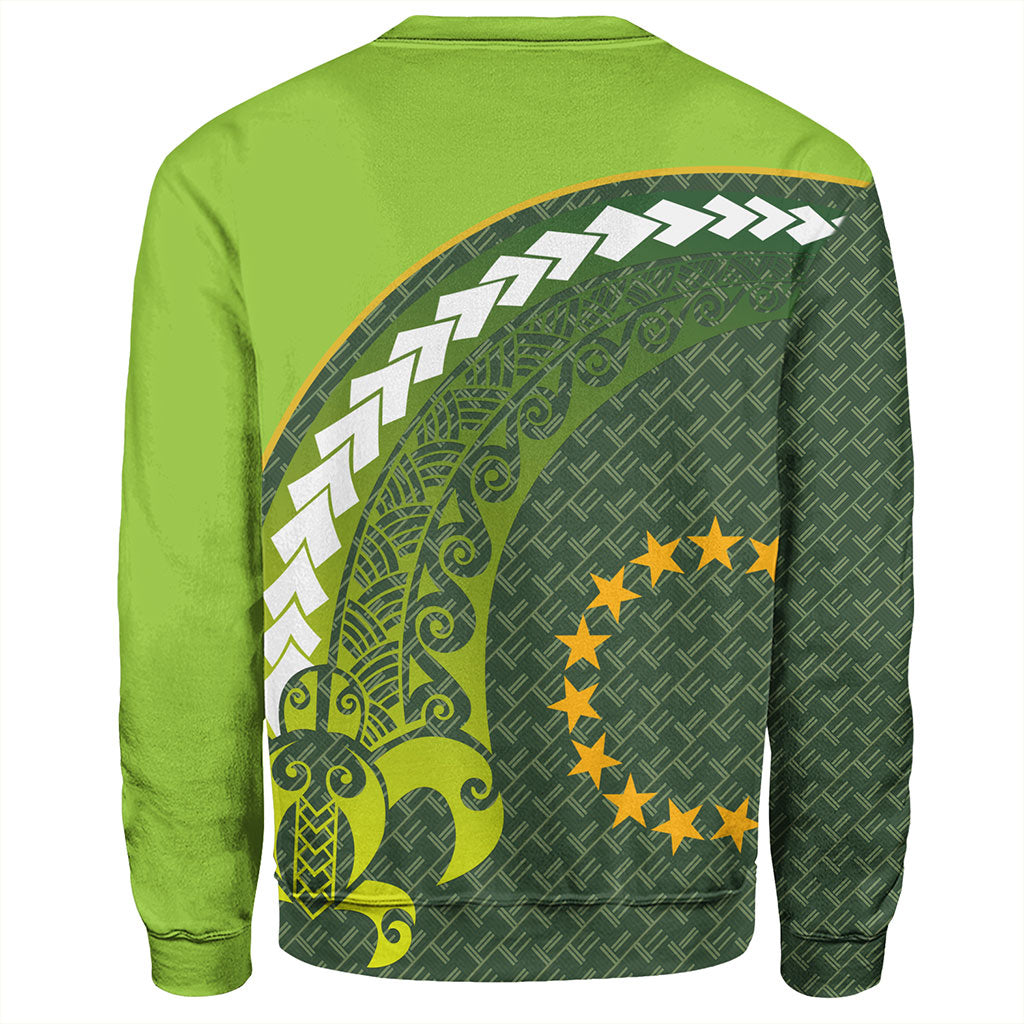 Cook Islands Sweatshirt Turtle Tattoo Tribal