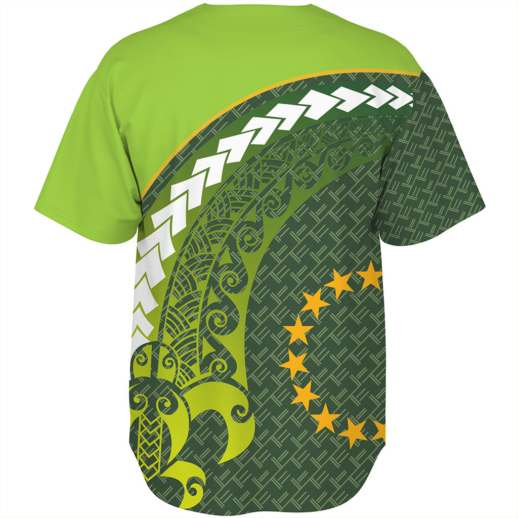 Cook Islands Baseball Shirt Turtle Tattoo Tribal