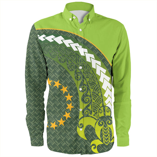 Cook Islands Long Sleeve Shirt Turtle Tattoo Tribal