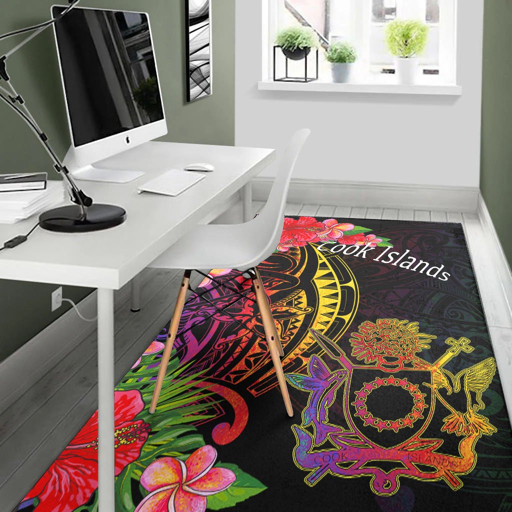 Cook Islandss Area Rug - Tropical Hippie Style