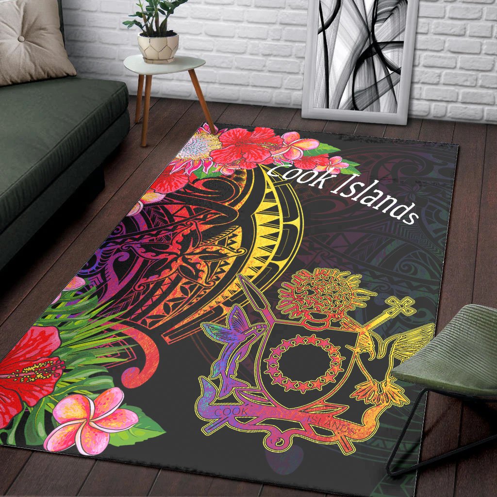 Cook Islandss Area Rug - Tropical Hippie Style