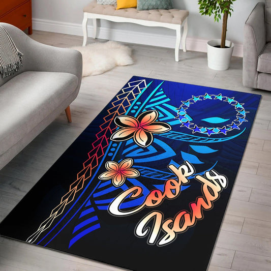 Cook Islandss Area Rug - Vintage Tribal Mountain