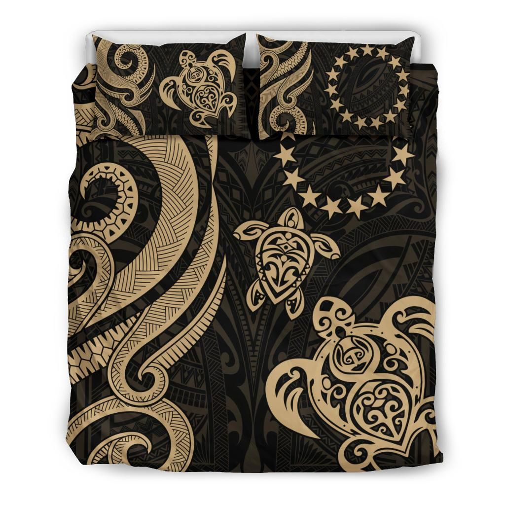 Cook Islands Bedding Set - Gold Tentacle Turtle