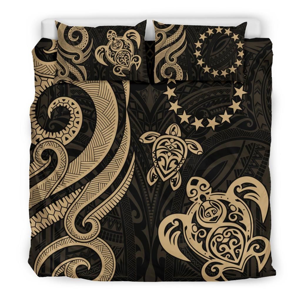 Cook Islands Bedding Set - Gold Tentacle Turtle