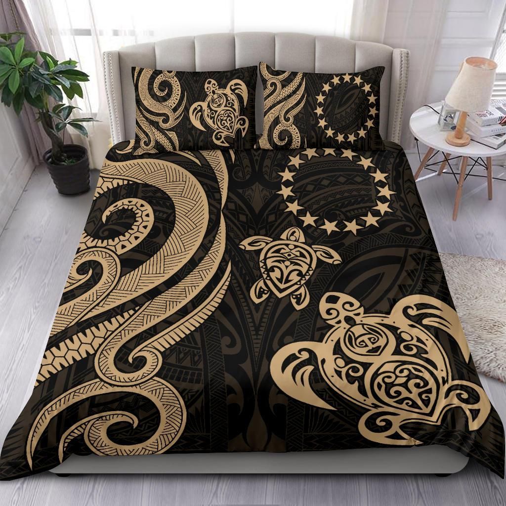 Cook Islands Bedding Set - Gold Tentacle Turtle