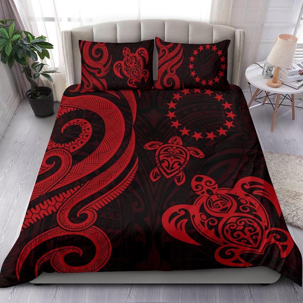 Cook Islands Bedding Set - Red Tentacle Turtle