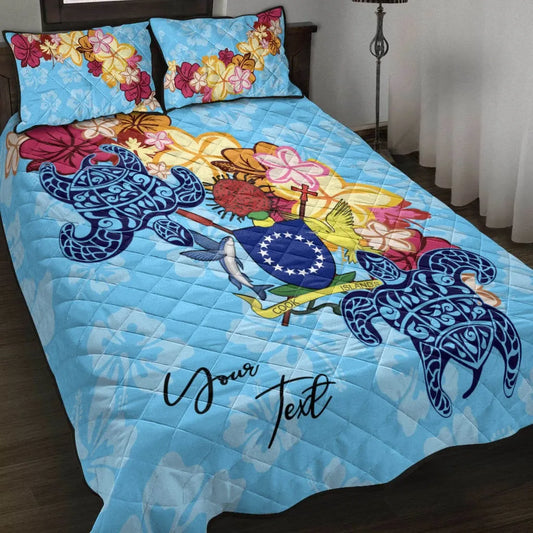 Cook Islands Custom Personalised Quilt Bed Set - Tropical Style