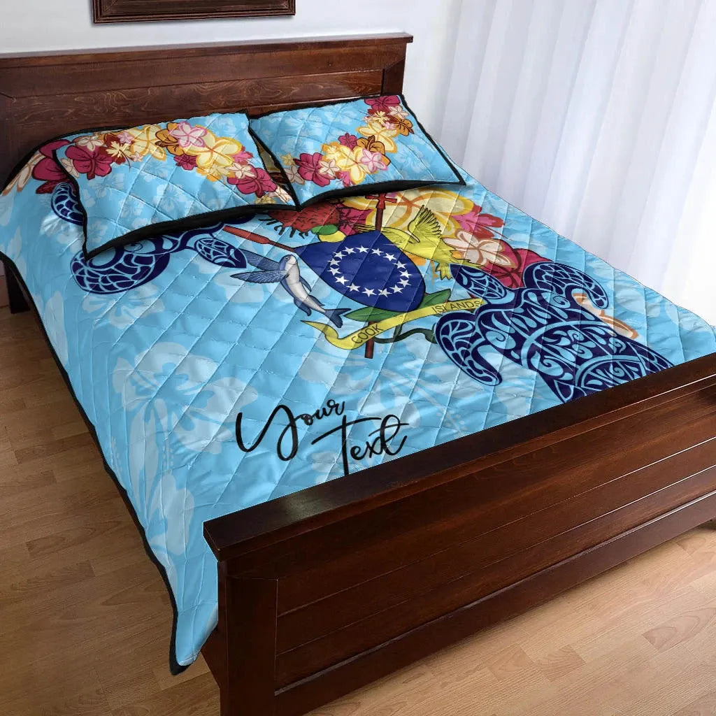Cook Islands Custom Personalised Quilt Bed Set - Tropical Style