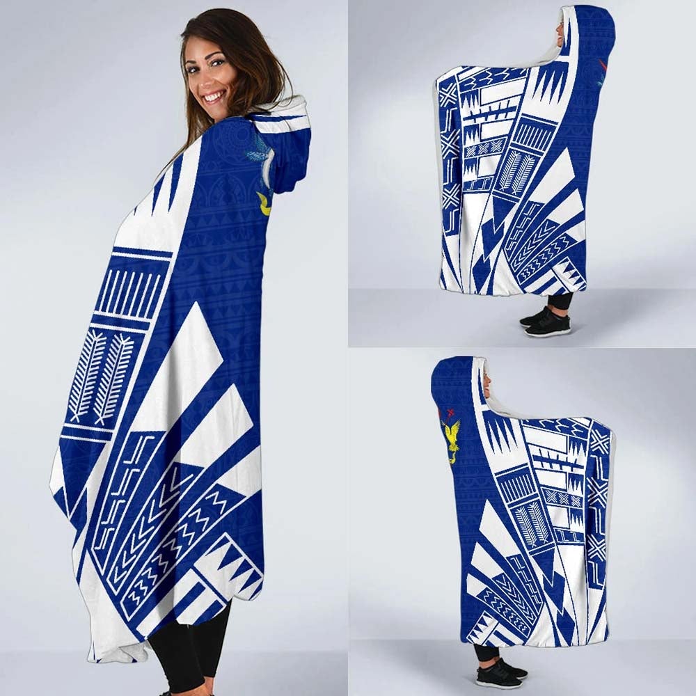Cook Islands Hooded Blanket - Polynesian Tattoo Flag