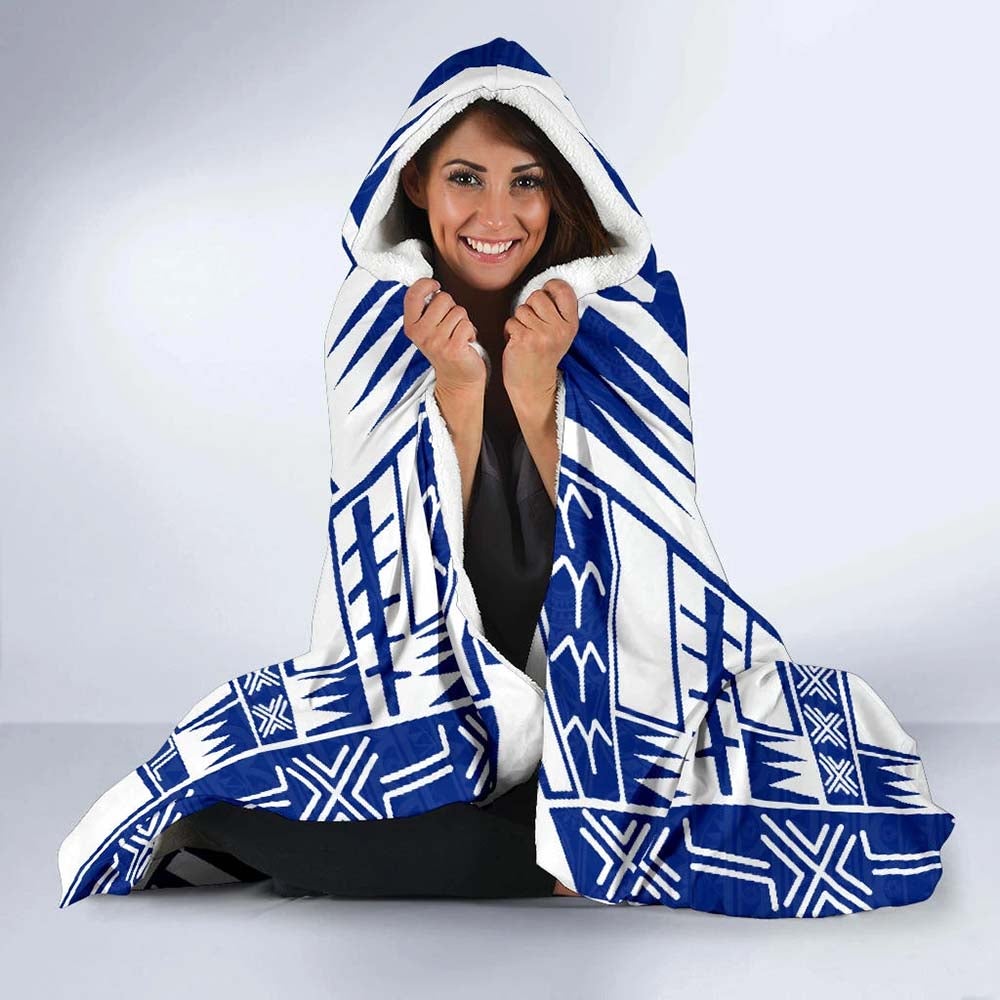 Cook Islands Hooded Blanket - Polynesian Tattoo Flag