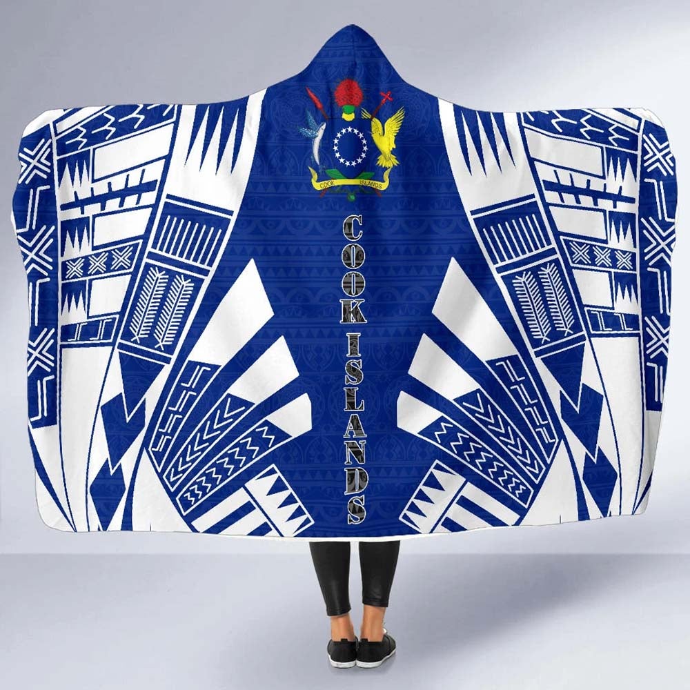 Cook Islands Hooded Blanket - Polynesian Tattoo Flag