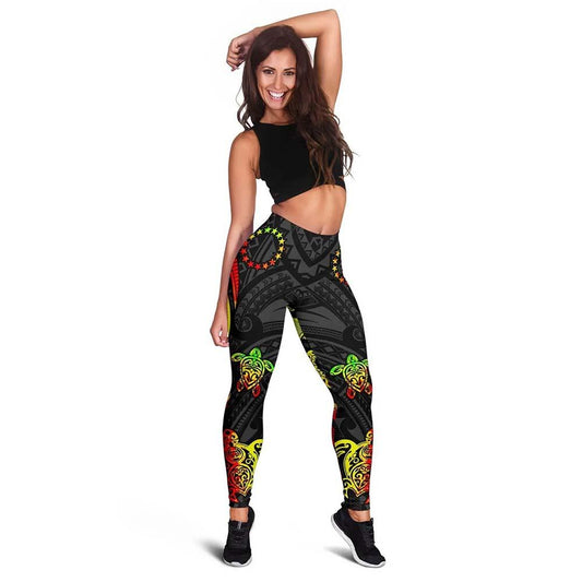 Cook Islands Legging - Reggae Tentacle Turtle