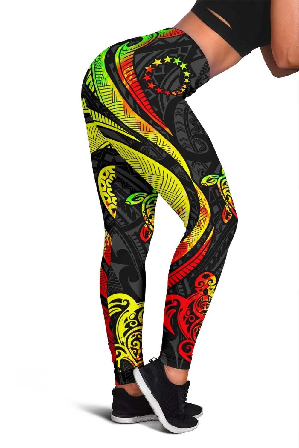 Cook Islands Legging - Reggae Tentacle Turtle