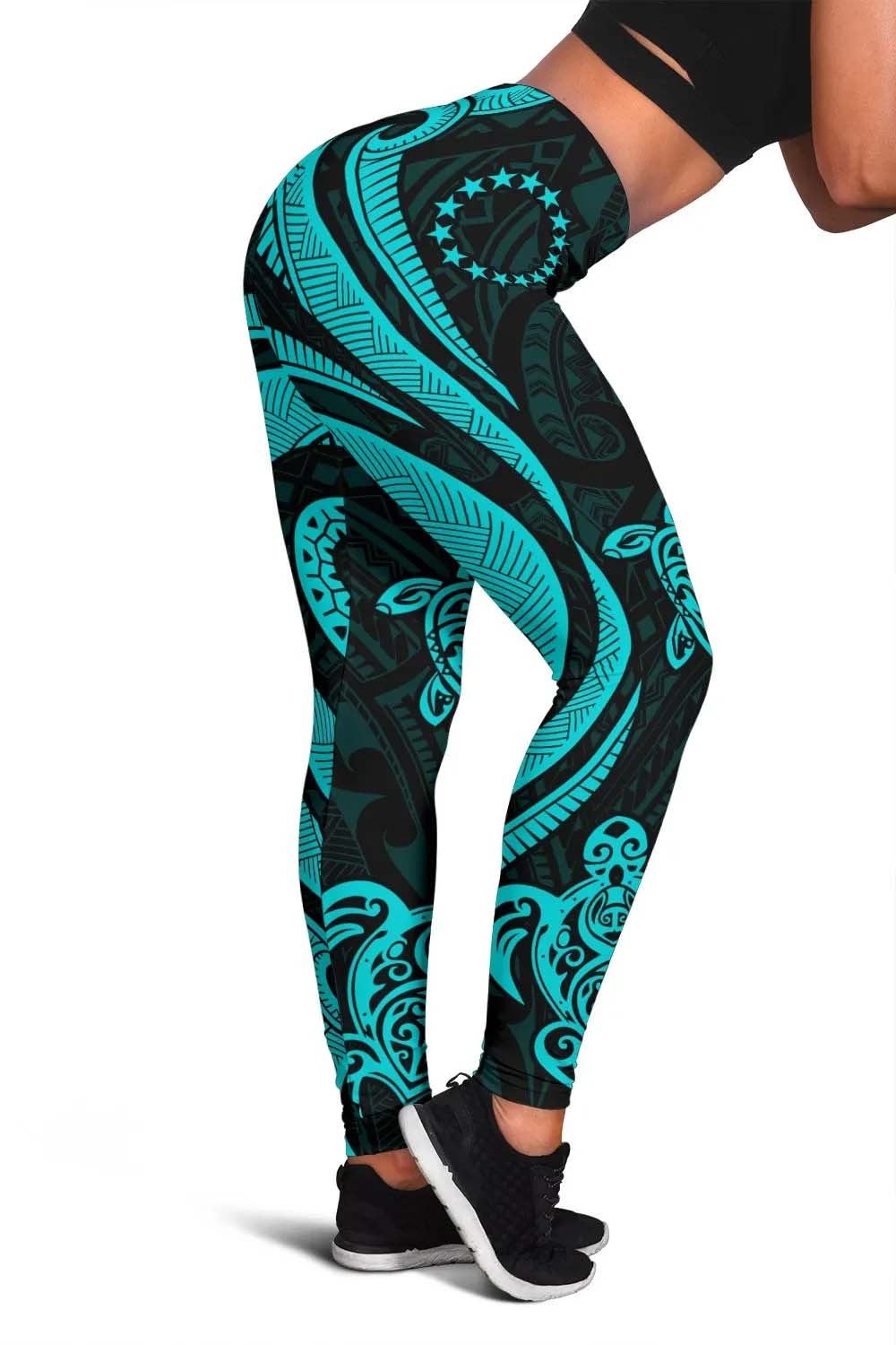 Cook Islands Legging - Turquoise Tentacle Turtle