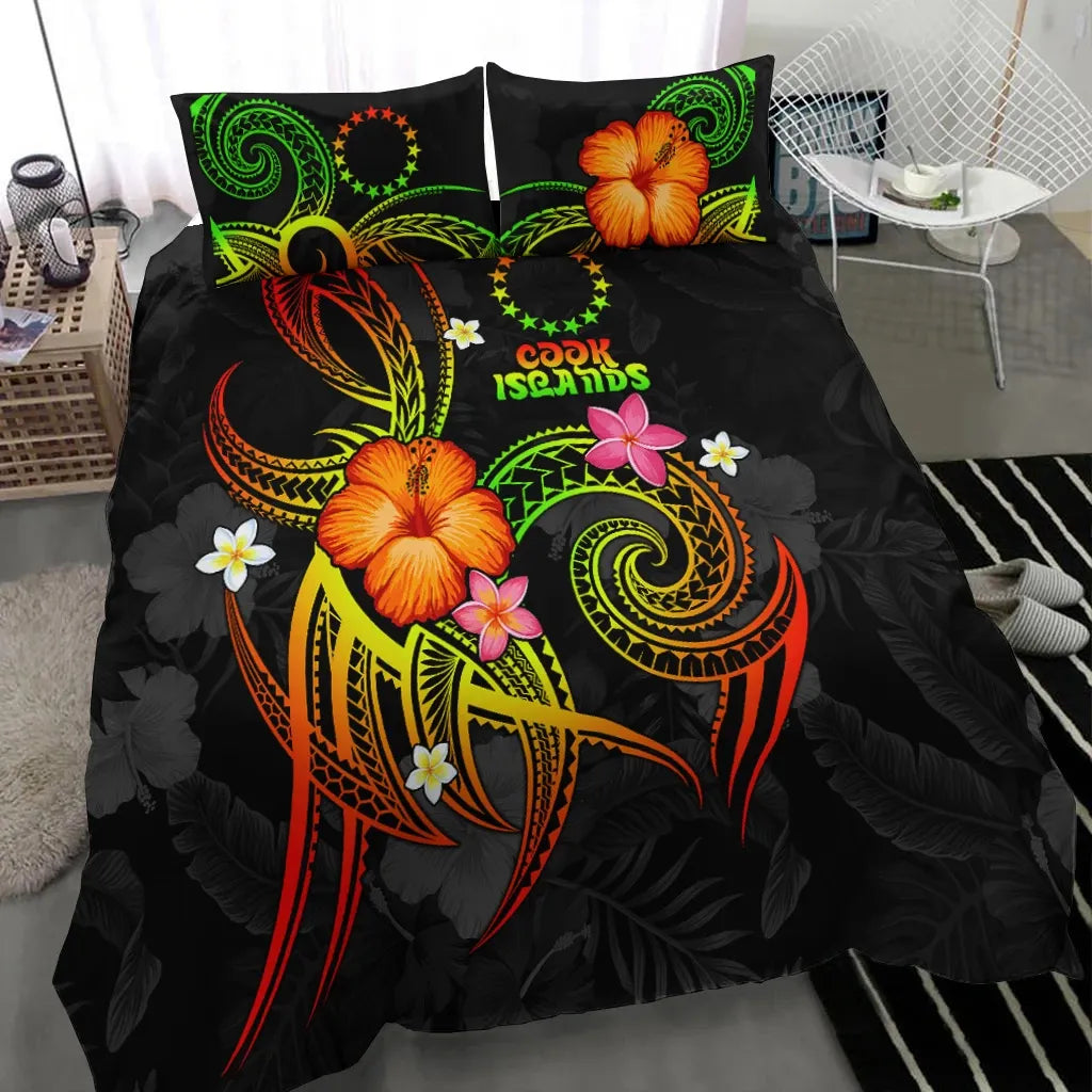 Cook Islands Polynesian Bedding Set - Legend Of Cook Islands (Reggae)