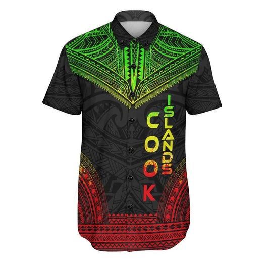Cook Islands Polynesian Chief Short Sleeve Shirt - Reggae Version