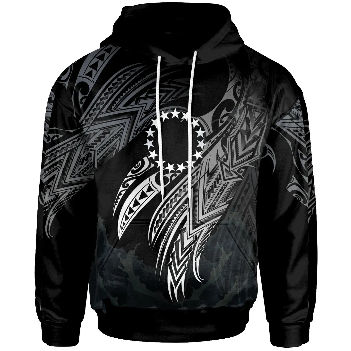Cook Islands Polynesian Hoodie - Legend White  Version