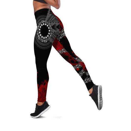 Cook Islands Polynesian Legging - Polynesian Chain Style