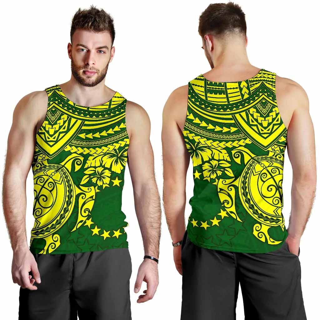 Cook Islands Polynesian Men Tank Top - Polynesian Turtle