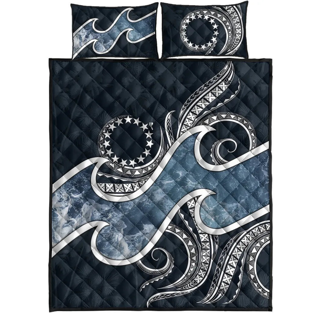 Cook Islands Polynesian Quilt Bed Set - Ocean Style