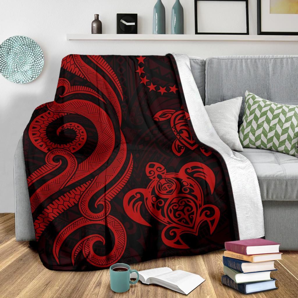 Cook Islands Premium Blanket - Red Tentacle Turtle