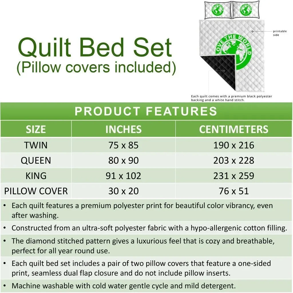 Cook Islands Polynesian Quilt Bed Set Golden Coconut