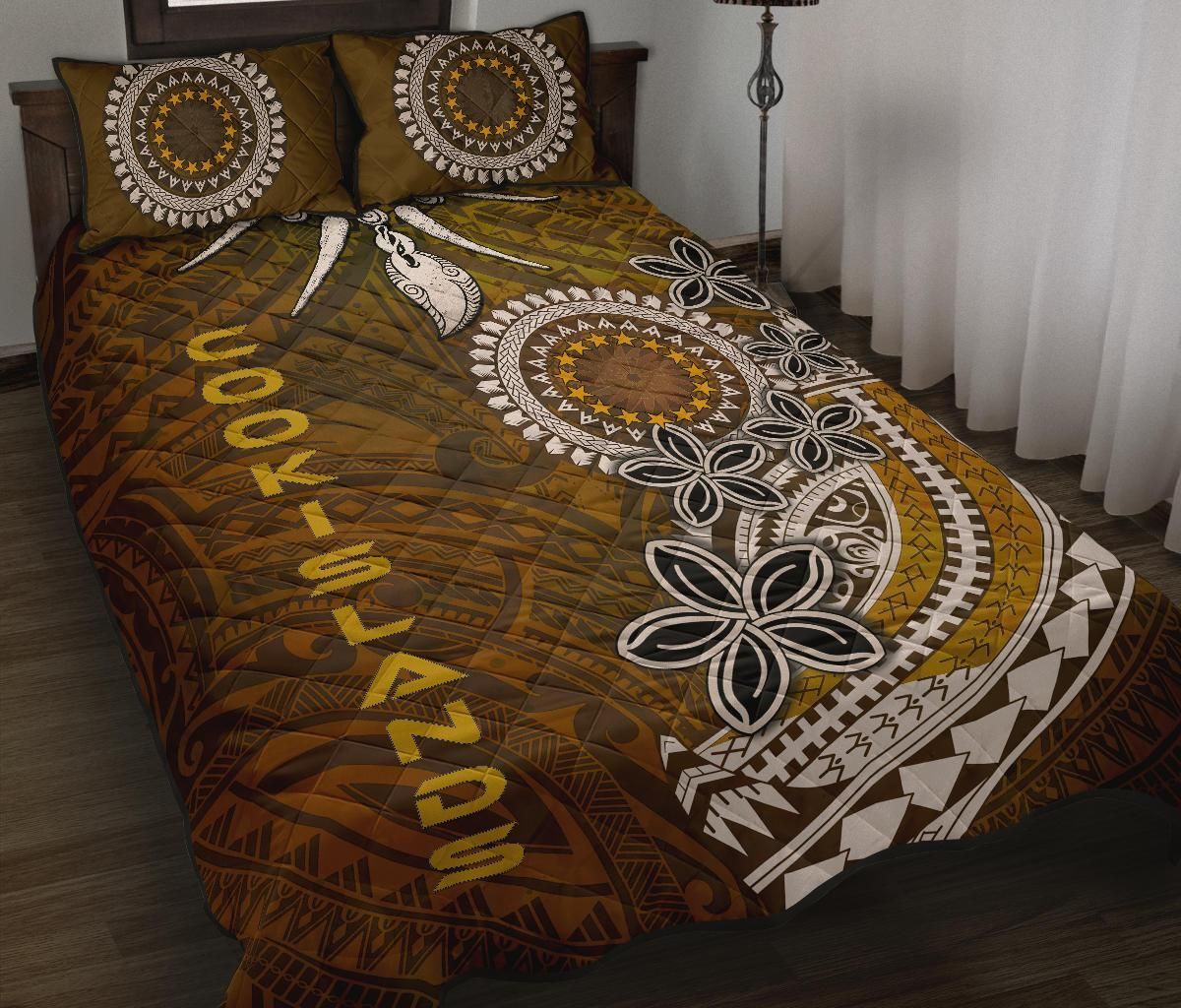 Cook Islands Quilt Bed Sets - Polynesian Boar Tusk