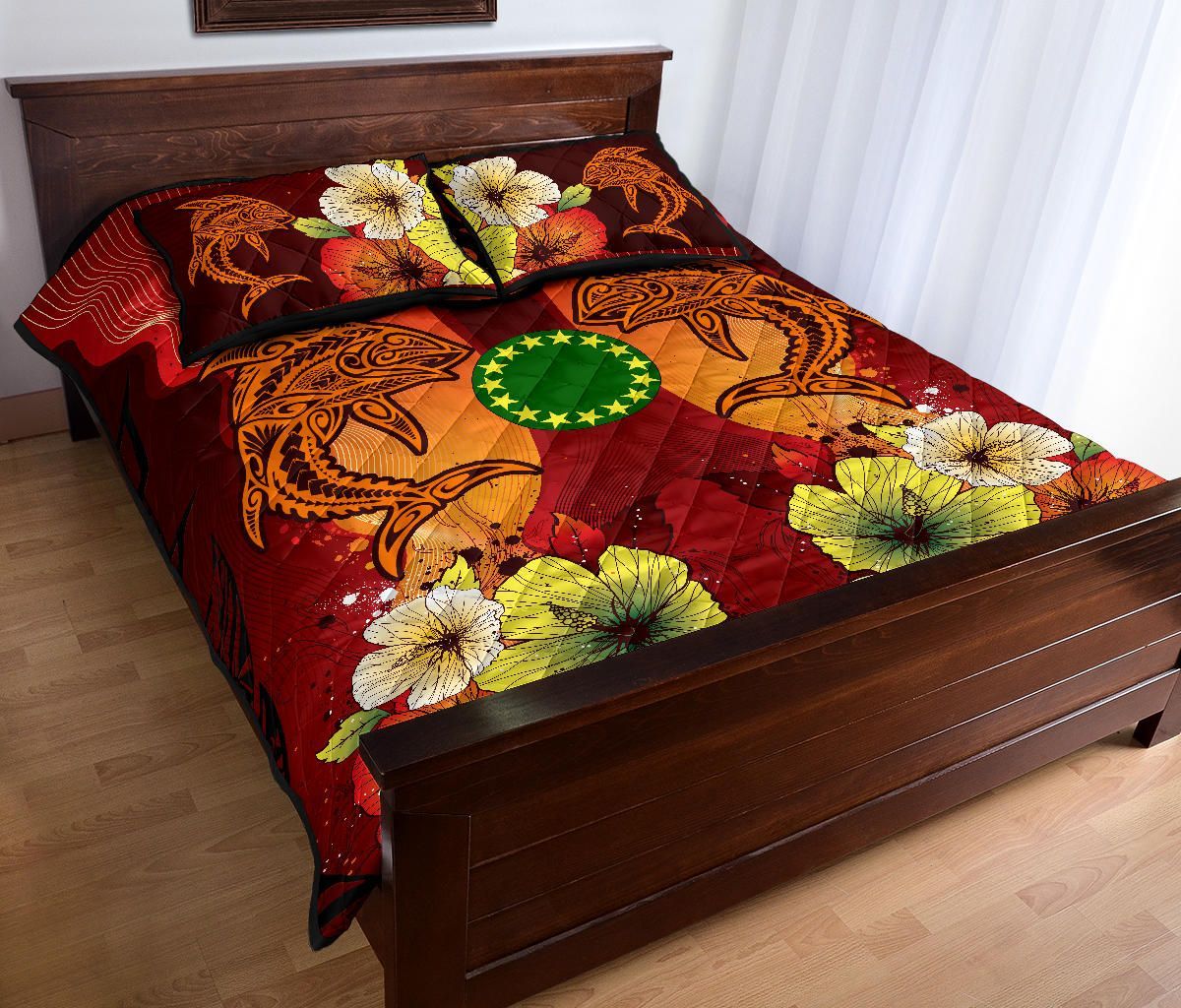 Cook Islands Quilt Bed Sets - Tribal Tuna Fish