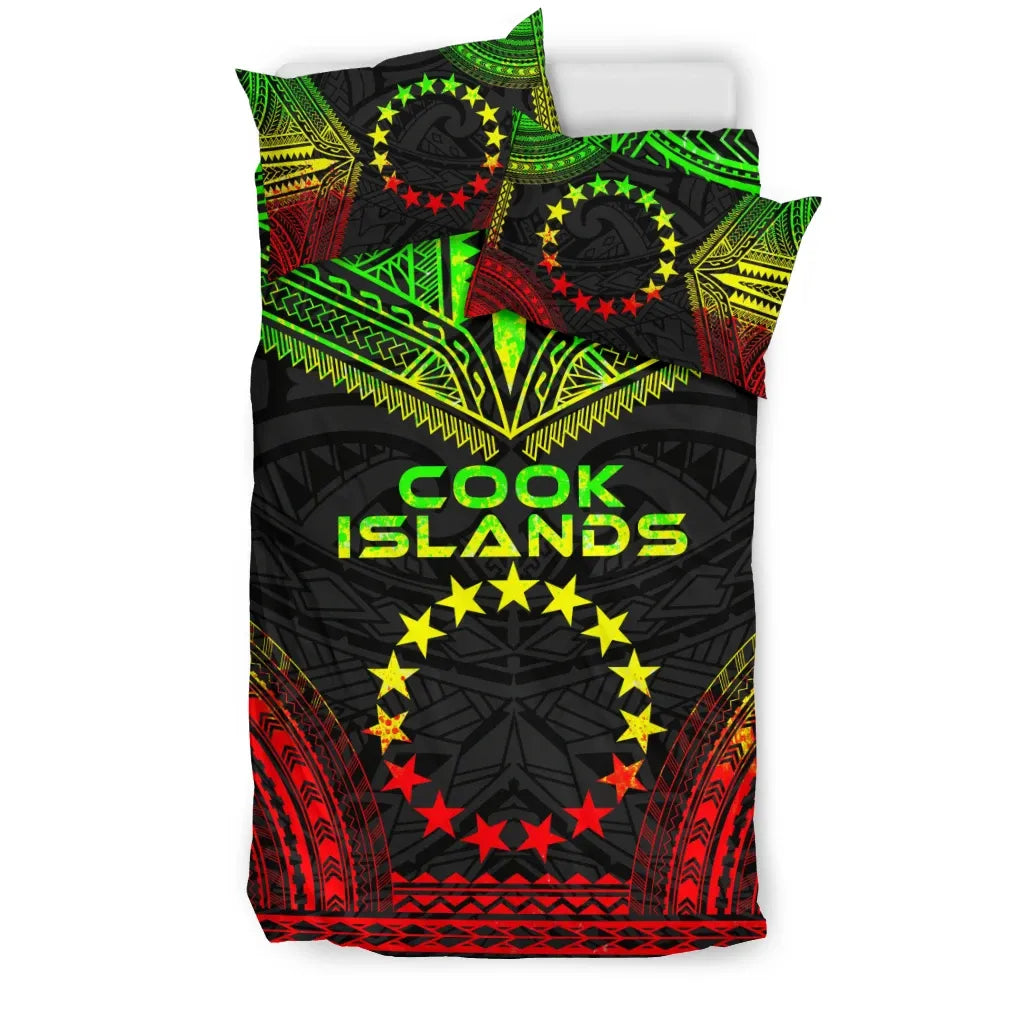 Cook Islands Polynesian Chief Duvet Cover Set - Reggae Version