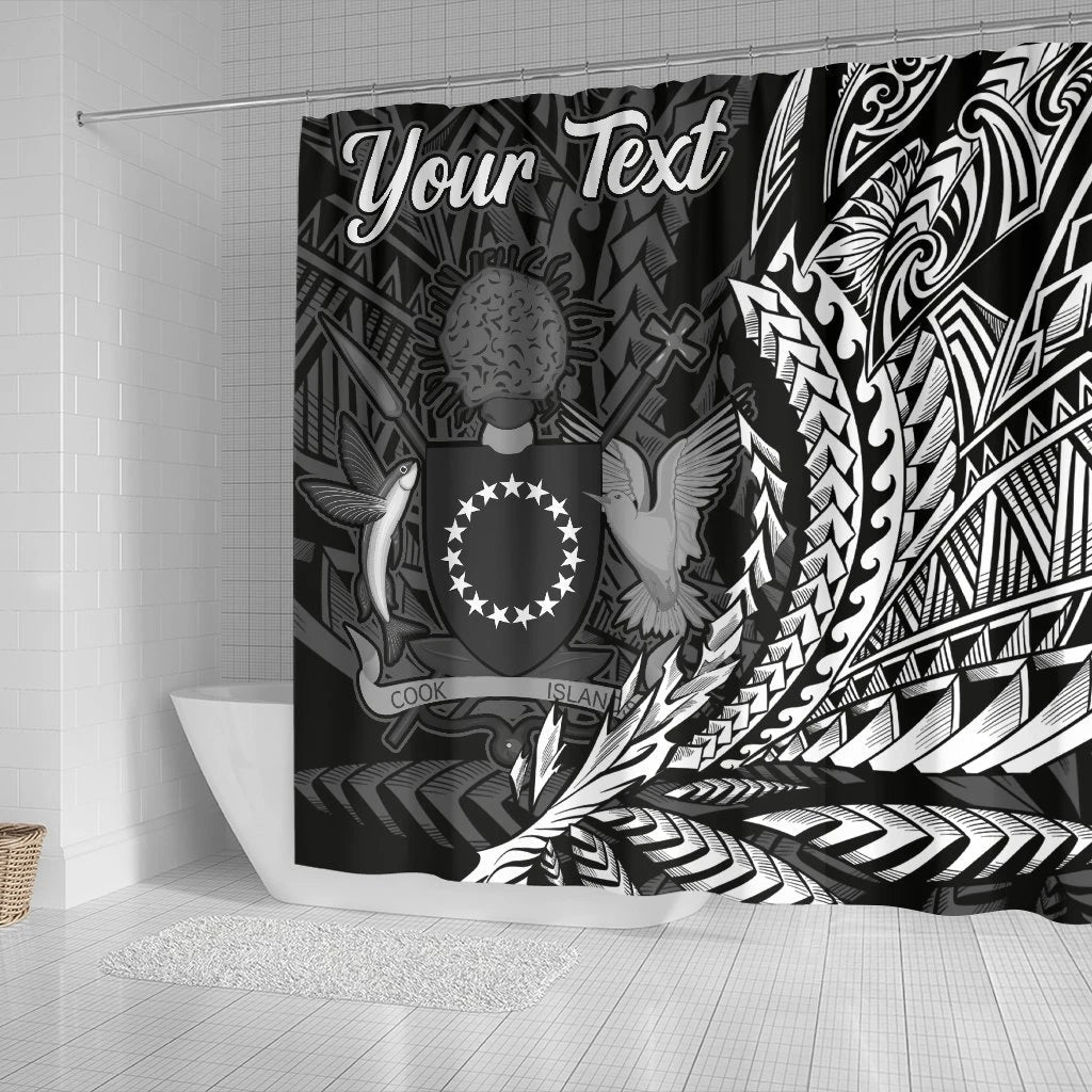Cook Islands Shower Curtains - Custom Personalised Wings Style