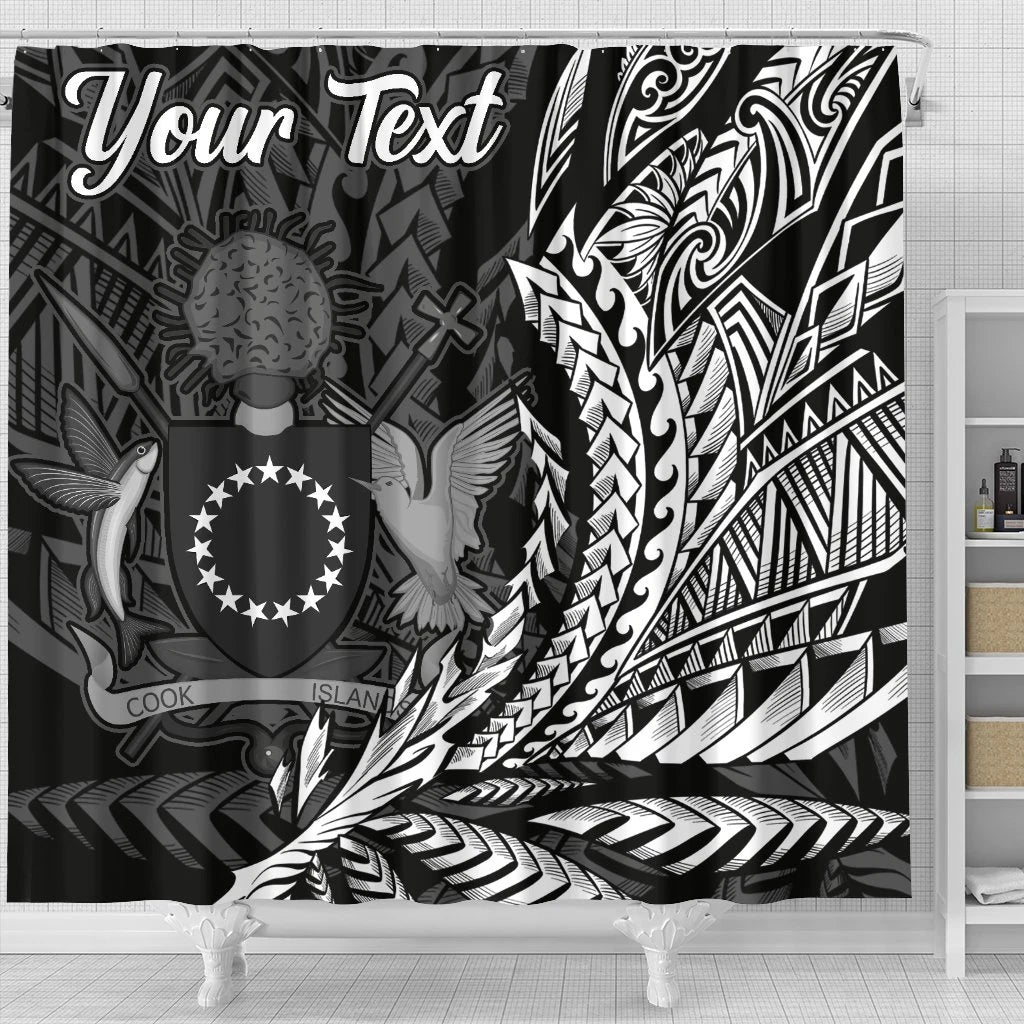 Cook Islands Shower Curtains - Custom Personalised Wings Style