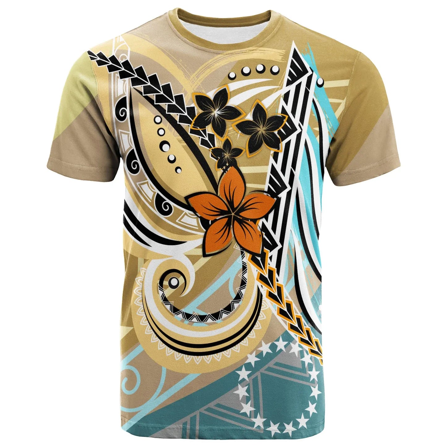 Cook Islands T-Shirt - Flower Ribons