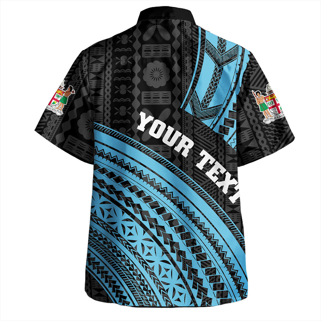 Fiji Hawaiian Shirt Custom Melanesian Tattoo Simple