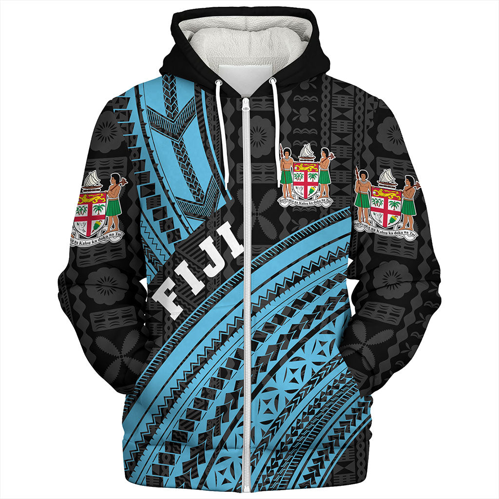 Fiji Sherpa Hoodie Custom Melanesian Tattoo Simple