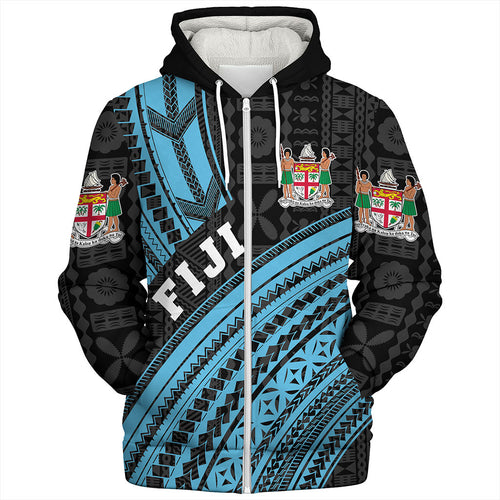 Fiji Sherpa Hoodie Custom Melanesian Tattoo Simple