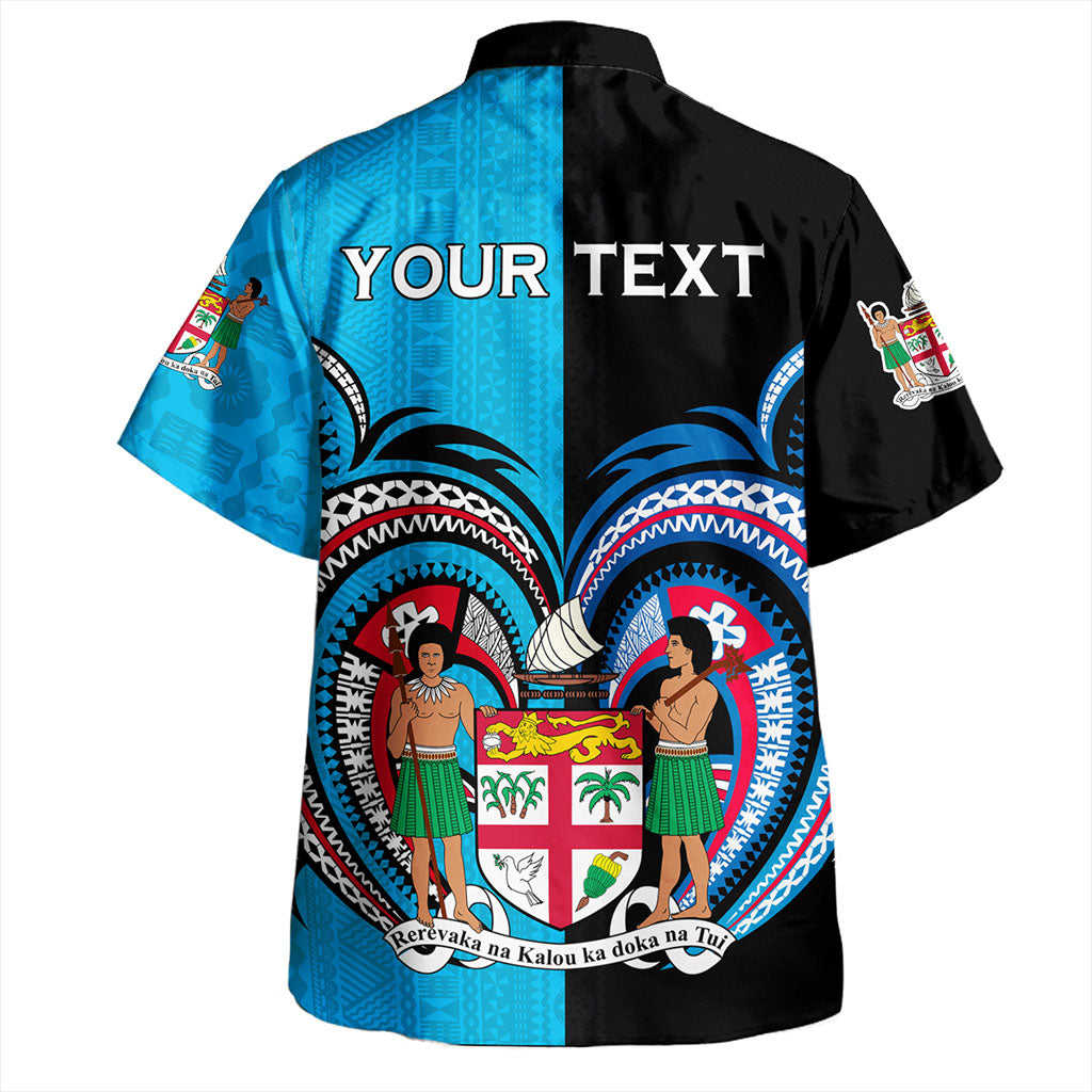 Fiji Hawaiian Shirt Custom Melanesian Tattoo Simple