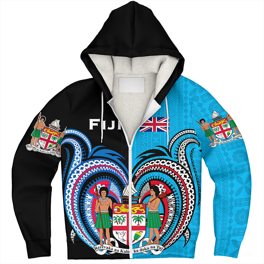 Fiji Sherpa Hoodie Custom In My Heart